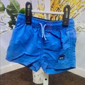 Blue Kids Swim Trunks